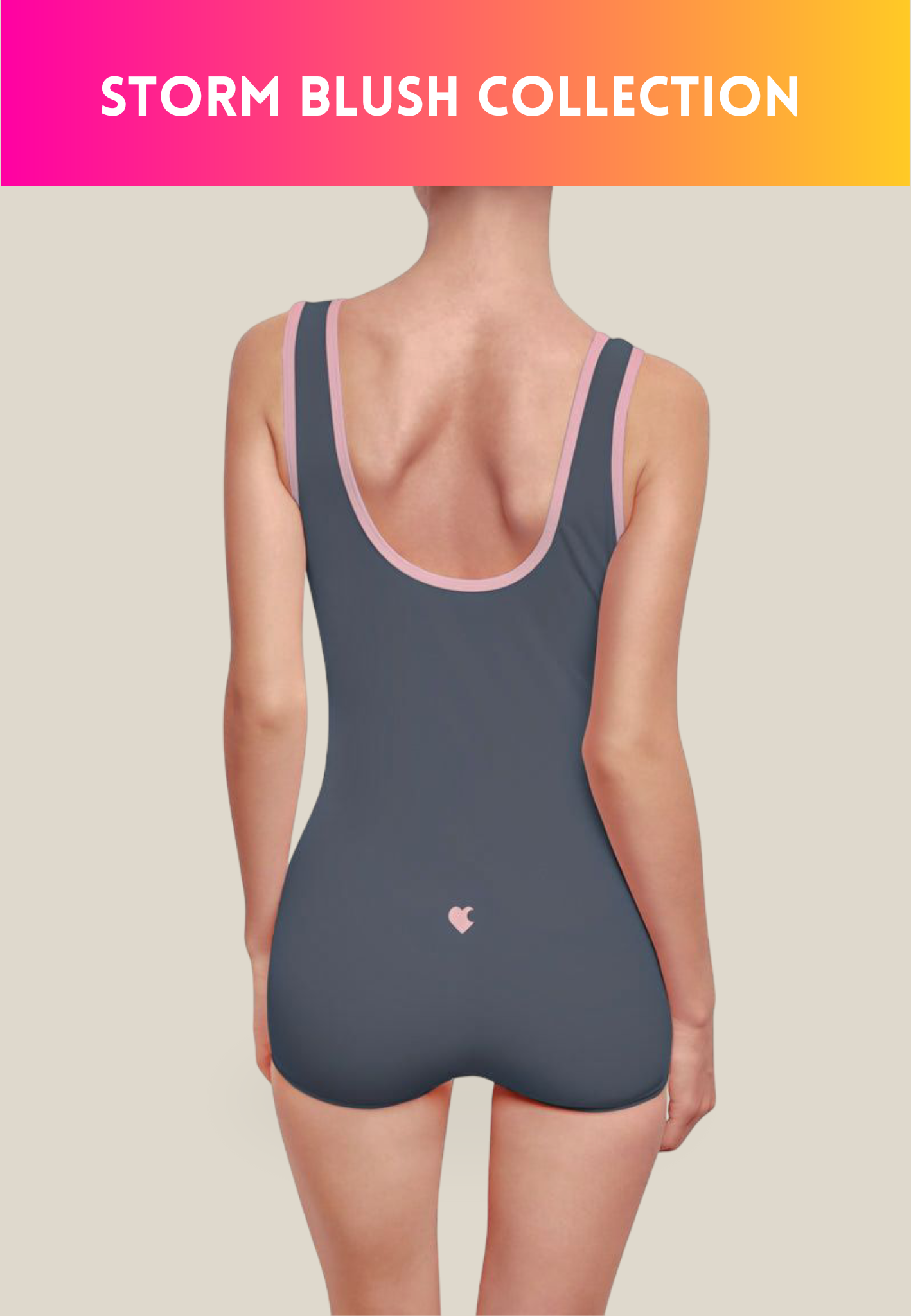 Boyshort Swimsuit | Storm Blush Collection