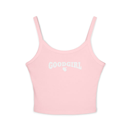 Casual Black Tank Top Good Girl