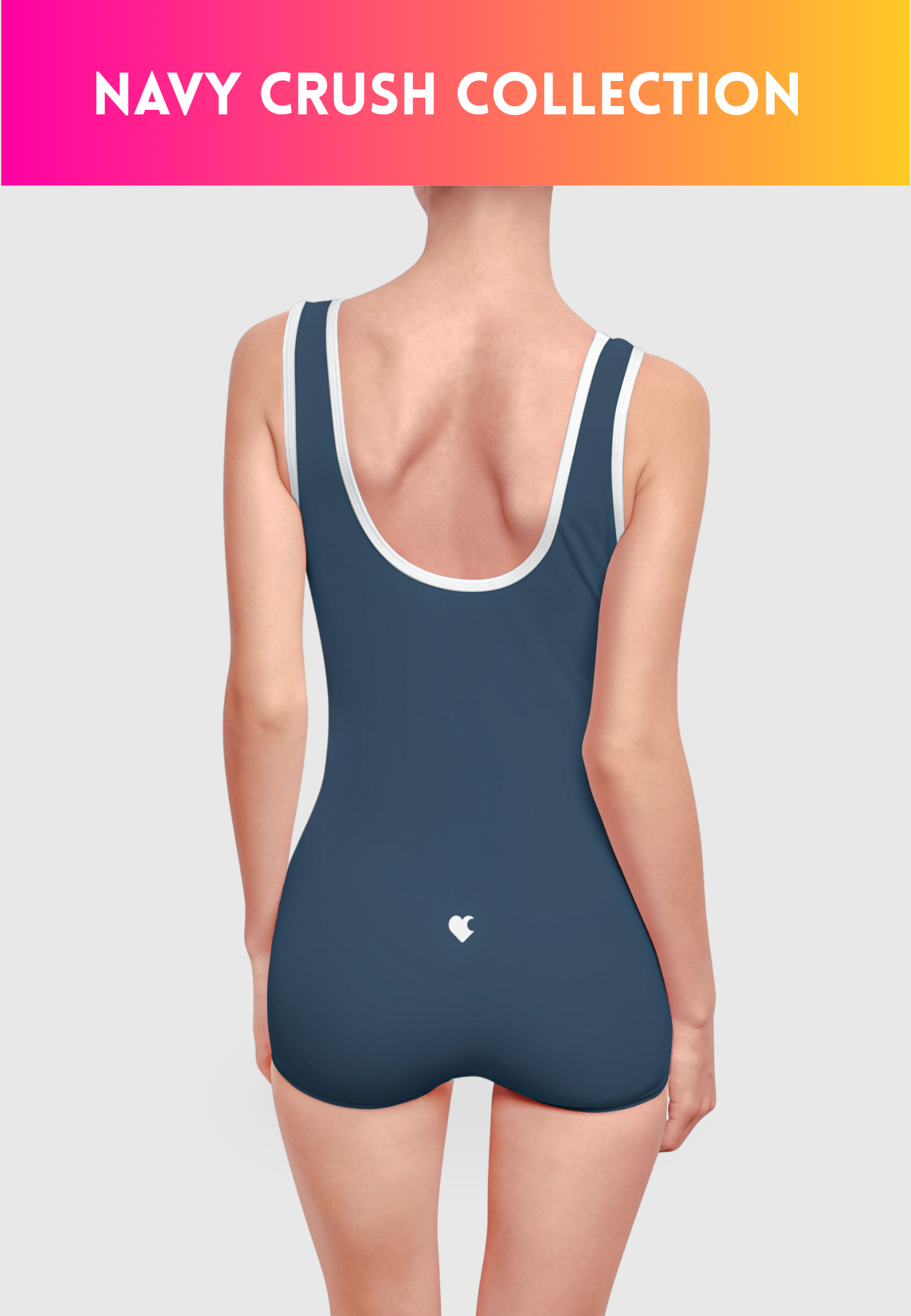 Boyshort Swimsuit | Navy Crush Collection